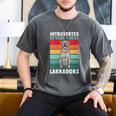 Silver Labrador Retriever Introvert Silver Lab Men's Comfort Colors T-Shirt Pepper Silver Labrador Retriever Introvert Silver Lab Men's Comfort Colors T-Shirt Pepper