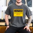 A Simple Yellow Warning Sign For Introvert Men's Comfort Colors T-Shirt Pepper A Simple Yellow Warning Sign For Introvert Men's Comfort Colors T-Shirt Pepper