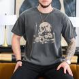 Skull Books Flowers Goth Reader Grunge Dark Alt Aesthetic Men's Comfort Colors T-Shirt Pepper