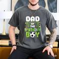 Soccer Dad Birthday Boy Party Soccer Family Matching Men's Comfort Colors T-Shirt Pepper