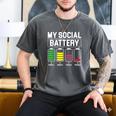 My Social Battery Introverted Low Energy Antisocial Men's Comfort Colors T-Shirt Pepper My Social Battery Introverted Low Energy Antisocial Men's Comfort Colors T-Shirt Pepper