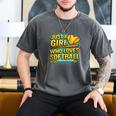 Softball Just A Girl Comic Book Style Graphic For Teens Men's Comfort Colors T-Shirt Pepper Softball Just A Girl Comic Book Style Graphic For Teens Men's Comfort Colors T-Shirt Pepper