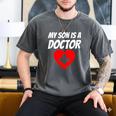 My Son Is A Doctor Shirt Proud Parents Graduation Men's Comfort Colors T-Shirt Pepper