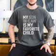 My Son In Law Is My Favorite Child Mom Dad Parents Men's Comfort Colors T-Shirt Pepper