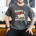 Sorry I Can't Go I'm An Indoor Cat Introvert Cat Owner Men's Comfort Colors T-Shirt Pepper Sorry I Can't Go I'm An Indoor Cat Introvert Cat Owner Men's Comfort Colors T-Shirt Pepper