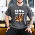 Sorry Got Plans Bigfoot Dad Humor Sasquatch Sayings Men's Comfort Colors T-Shirt Pepper
