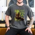 Star Wars The Book Of Boba Fett Neon Boba Fett Lives Poster Men's Comfort Colors T-Shirt Pepper
