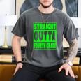 Straight Outta Fourth Grade Graduation Class Men's Comfort Colors T-Shirt Pepper