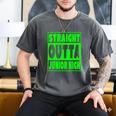 Straight Outta Junior High School Graduation T-Shirt Men's Comfort Colors T-Shirt Pepper