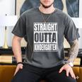 Straight Outta Kindergarten Graduation 2025 Kinder Men's Comfort Colors T-Shirt Pepper