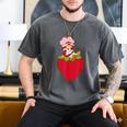 Strawberry Shortcake Sitting On Strawberry Retro Nostalgia Men's Comfort Colors T-Shirt Pepper