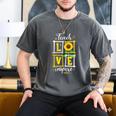 Sunflower Teach Love Inspire Cool Graduation Teacher School Men's Comfort Colors T-Shirt Pepper