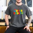 Super Gamer Dad Unleashed Celebrating Fatherly Powers Men's Comfort Colors T-Shirt Pepper