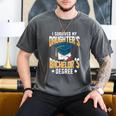 i Survived My Daughters Bachelor's Degree Graduation Gifts Men's Comfort Colors T-Shirt Pepper