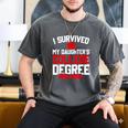 I Survived My Daughter's College Degree College Graduation Men's Comfort Colors T-Shirt Pepper