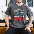 I Survived My Daughter's Nurse Degree School Graduation Men's Comfort Colors T-Shirt Pepper