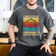 I Survived My Husband's Master's Degree Graduation Men's Comfort Colors T-Shirt Pepper