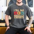 I Tell Dad Jokes Periodically Retro Papa Fathers Day Men Men's Comfort Colors T-Shirt Pepper