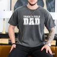 Track & Field Dad Sport Fathers Day Boys Men's Comfort Colors T-Shirt Pepper