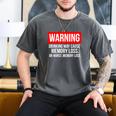 Warning Drinking May Cause Memory Loss Or Worst Memory Loss Men's Comfort Colors T-Shirt Pepper