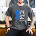 I Wear Blue For My Dad Shirt ALS Awareness Tshirt Men's Comfort Colors T-Shirt Pepper