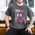 I Wear Pink In Memory Of My Gigi Breast Cancer Awareness Men's Comfort Colors T-Shirt Pepper