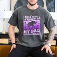 I Wear Purple In Memory Of My Dad Alzheimer's Awareness Day Men's Comfort Colors T-Shirt Pepper