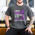 I Wear Purple In Memory Of My Daughter-In-Law Overdose Men's Comfort Colors T-Shirt Pepper I Wear Purple In Memory Of My Daughter-In-Law Overdose Men's Comfort Colors T-Shirt Pepper