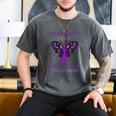 I Wear Purple In Memory For My Daughter Overdose Awareness Men's Comfort Colors T-Shirt Pepper