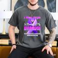 I Wear Purple In Memory Of My Husband Pancreatic Cancer Premium Tri-Blend Men's Comfort Colors T-Shirt Pepper I Wear Purple In Memory Of My Husband Pancreatic Cancer Premium Tri-Blend Men's Comfort Colors T-Shirt Pepper