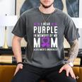 I Wear Purple In Memory Of My Mom Alzheimer's Awareness Day Men's Comfort Colors T-Shirt Pepper I Wear Purple In Memory Of My Mom Alzheimer's Awareness Day Men's Comfort Colors T-Shirt Pepper