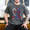 I Wear Red & Blue In My Memory Of My Mom CHD Awareness Month Men's Comfort Colors T-Shirt Pepper I Wear Red & Blue In My Memory Of My Mom CHD Awareness Month Men's Comfort Colors T-Shirt Pepper