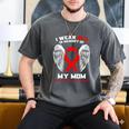 I Wear Red In Memory Of My Mom Heart Disease Awareness Month Men's Comfort Colors T-Shirt Pepper I Wear Red In Memory Of My Mom Heart Disease Awareness Month Men's Comfort Colors T-Shirt Pepper