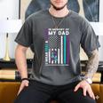 I Wear Teal & Purple In Memory Of My Dad Suicide Prevention Men's Comfort Colors T-Shirt Pepper I Wear Teal & Purple In Memory Of My Dad Suicide Prevention Men's Comfort Colors T-Shirt Pepper