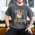 Wild Dad 1St Birthday Safari Jungle Animal Truck Men's Comfort Colors T-Shirt Pepper