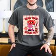 Women's Read Your Heart Out Groovy Bookish Valentine Day Women Girls Men's Comfort Colors T-Shirt Pepper