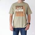 2026 Football Senior Auntie Graduation Matching Family Men's Comfort Colors T-Shirt Khaki