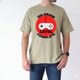 5th Grade Level Complete Gamer Graduation Men's Comfort Colors T-Shirt Khaki