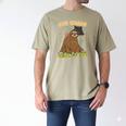 6th Grade Graduation Sloth Nailed It Class Of 2025 Men's Comfort Colors T-Shirt Khaki