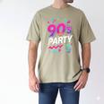 90's Party 90s Nostalgia Retro Rave Dance Music Men's Comfort Colors T-Shirt Khaki