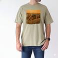 90s Roadtrip Animals Photo Cat Sloth Dog Retro Nostalgia Men's Comfort Colors T-Shirt Khaki