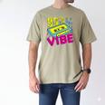 90's Vibe Retro Style Cassette Tape Nostalgia 1990s Party Premium Tri-Blend Men's Comfort Colors T-Shirt Khaki