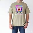 Active Memory Butterfly Men's Comfort Colors T-Shirt Khaki Active Memory Butterfly Men's Comfort Colors T-Shirt Khaki