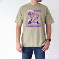 Alzheimer's Awareness I Wear Purple In Memory Of My Aunt Men's Comfort Colors T-Shirt Khaki