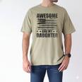 Awesome Like My Daughter Mom Dad American Flag Men's Comfort Colors T-Shirt Khaki Awesome Like My Daughter Mom Dad American Flag Men's Comfort Colors T-Shirt Khaki
