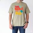 This Badass Has a PhD Doctor Graduation Men's Comfort Colors T-Shirt Khaki
