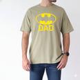 Batman Bat Dad Men's Comfort Colors T-Shirt Khaki