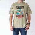 Batman Greatest Dad Men's Comfort Colors T-Shirt Khaki