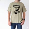 Bearded For Her Pleasure Bearded Dad Father Men's Comfort Colors T-Shirt Khaki