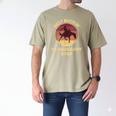 Best Buckin' Granddaddy Western Rodeo Cowboy Bucking Horse Men's Comfort Colors T-Shirt Khaki